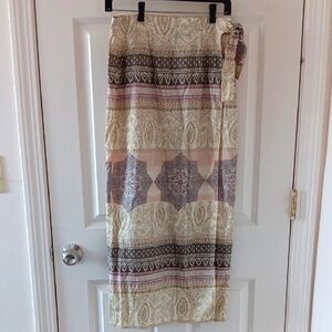 Finity Studio Silk Wrap Maxi Skirt 8